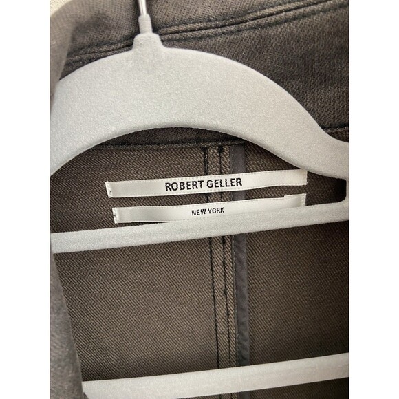 Robert Geller Double Breasted Trench Coat Men's 48 (Large) Missing Belt / Fading - Picture 3 of 14